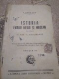 C. Istoria evului mediu 1939