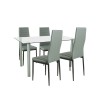 Set de masă Verna 4+1 gri-negru