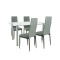 Set de masă Verna 4+1 gri-negru