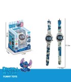 Ceas de M&acirc;nă pentru Copii Stitch &icirc;n Cutie