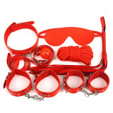 Set BDSM Red Enchantment 7 Piese, Rosu, Guilty Toys