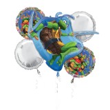 Buchet Teenage Mutant Ninja Turtle 5 baloane folie