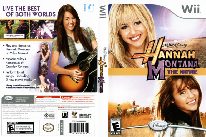 Joc Nintendo Wii Hannah Montana The Movie Wii classic, Wii mini,Wii U ca nou