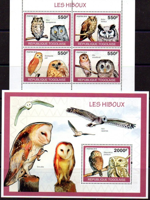 TOGO 2010, Fauna - Pasari, MNH
