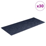 Cumpara ieftin Covorase autoadezive pentru scari, 30 buc., 60x25 cm, gri, albastru, dreptunghiulare