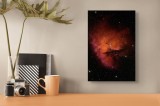 Nebuloasa cosmică roșie ad&acirc;ncă, 26 x 39 cm, CMCLASS