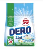 Detergent automat Dero Iris alb si flori de romanita, 1.5 kg, 20 spalari