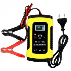 Redresor auto 12V, 6A, moto incarcator inteligent cu LCD si functie de reparare