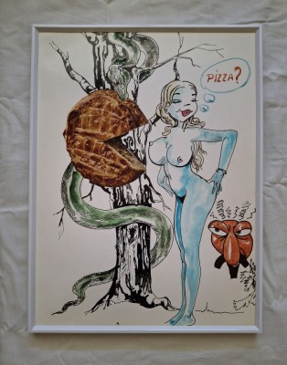 Caricatura expresiva, format 30x40 cm foto