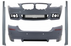 Body Kit BMW Seria 5 F10 LCI Sedan (2015-2017) cu Grile Laterale Ornament Proiectoare si Praguri Laterale M-Tech Design Performance AutoTuning