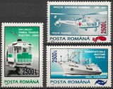 ROM&Acirc;NIA 2001 - LP 1555 - MIJLOACE DE TRANSPORT - SUPRATIPAR ZODIAC - SERIE MNH, Nestampilat