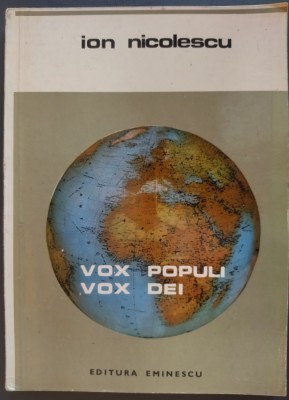 ION NICOLESCU - VOX POPULI, VOX DEI (STILISTICA) [VERSURI, editia princeps - 1979] foto