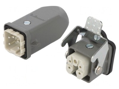 Conector HDC Tată-Mamă 5+4 PIN 3A Drept foto