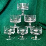 ROSENTHAL - SERVICIU DE 6 PAHARE DIN CRISTAL - GERMANIA anii &#039;70