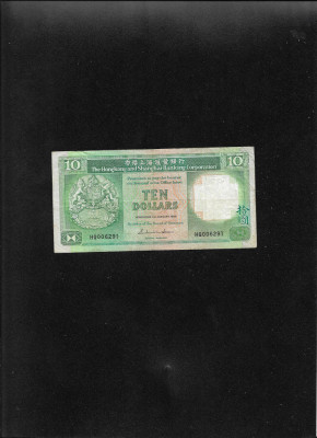 Hong Kong 10 dollars 1986 seria006291 foto