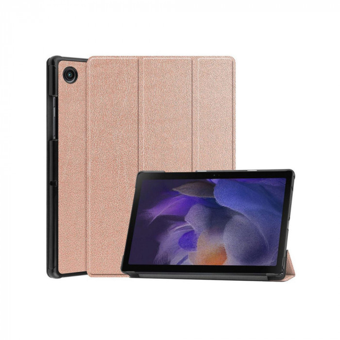 Husa Flip pentru Samsung Galaxy Tab A8 10.5 (2021) - Techsuit FoldPro - Rose Gold