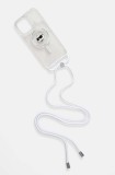 Karl Lagerfeld Husă pentru telefon iPhone 15 / 14 / 13 6.1 culoarea transparent, KLHMP15SHCCHNT
