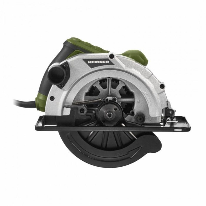 Fierastrau circular Heinner, 1400 W, 230 V, 5000 RPM, Disc 185 mm, sina ghidaj, accesorii incluse, Multicolor