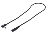 Cablu DC 5,5/2,1 Soclu la 5,5/2,5 Mufă Unghi Negru 1x1mm2