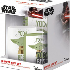 Set cadou cana notebook coaster si breloc - Star Wars - Yoda Best