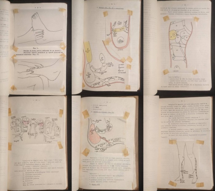 RAR Manuscris REFLEXOLOGIE &ndash; Sabin Ivan Text batut la masina. Ilustratii de mana pe hartie calc. 86 pag Format 21x30cm Stare conform poze
