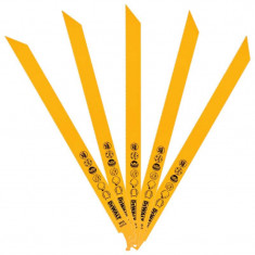 Set 5 lame fierastrau orizontal DeWALT DT2384 metal tabla tevi profile 3mm