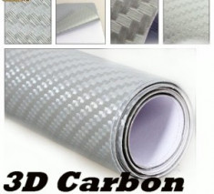 Folie Carbon Gri 3D - 1m x 1,28m - FCG14925 foto