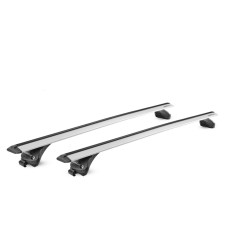 Bare transversale Green Valley Quick Vento Premium Silver Aluminiu pentru FORD Focus Combi/Break IV 2018-prezent, cu prindere pe bare longitudinale in