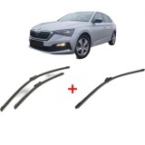 Cumpara ieftin Set 3 stergatoare SKODA SCALA (NW1) 2019, pentru parbriz si luneta, Bosch Aerotwin