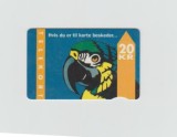 bnk card Cartele telefonice - Danemarca - KTAS - KTAS Definitive - Parrot with text - Tel:TDKD033