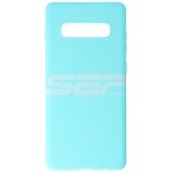 Husa Samsung Galaxy S10 Plus, TPU Matte, Navy, Protectie Camera