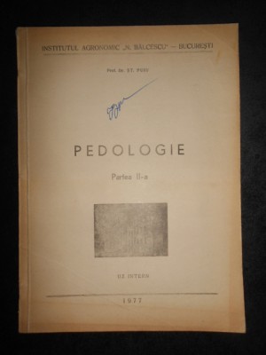 St. Puiu - Pedologie. partea a II-a (1977) foto