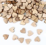 Mini Inimioare din lemn pentru activitati crafts,natur,1x1cm,100 bucati