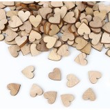 Mini Inimioare din lemn pentru activitati crafts,natur,1x1cm,100 bucati