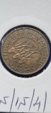 CAMERUN 5 FRANCS 1958 ANTILOPE RAR AUNC