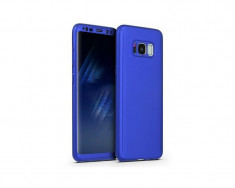 Husa 360 pentru Samsung S8 - Folie din PET - Bleumarin foto