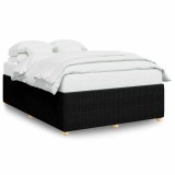 Cumpara ieftin Cadru de pat fara saltea, negru, 140x200 cm, textil