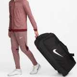 Geantă de voiaj NIKE Club Team Swoosh, cu roți, geantă de fitness, geantă sport cu troler 120L, neagră