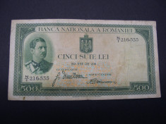 500 lei 1934 N/1 foto