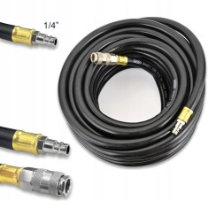 Furtun pneumatic de cauciuc cu insetie 10X17MM, 15metri pentru aer comprimat SN6011 foto
