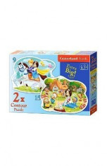 Puzzle 2 in 1 Castorland - Snow White and the Seven Dwarfs foto