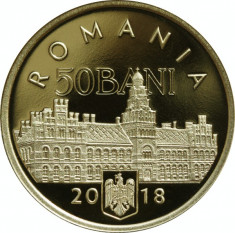 Moneda 50 bani 2018 Proof, - 100 ani de la Unirea Bucovinei cu Romania foto