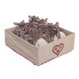 Set 18 ornamente Om Zapada 6x1.5x8.5 cm