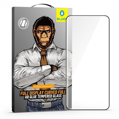 Folie Protectie Ecran Mr. Monkey Glass pentru Samsung Galaxy S20 Ultra G988, Sticla securizata, Full Face, Full Glue (AB), 5D, Neagra foto