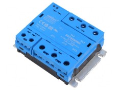 Releu semiconductor trifazat 125A cu &icirc;ntrerupător IP20