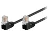 Patch cord U/UTP Cat5e Negru 10m, Goobay