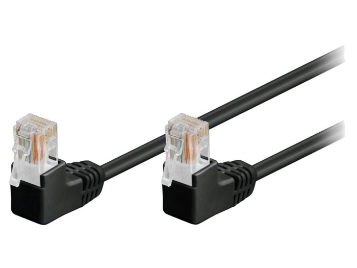 Patch cord U/UTP Cat5e Negru 10m