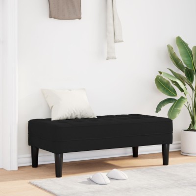 Gossi banc negru 113x57x39 cm catifea foto
