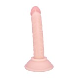 Dildo Realist Logan cu Ventuza, PVC, Natural, 15 cm, Guilty Toys