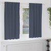 Perdele cu perdele 2 pcs Antracit Poliester